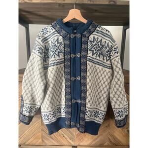 Vintage Dale of Norway Fair Isles Wool Sweater Size Small/40